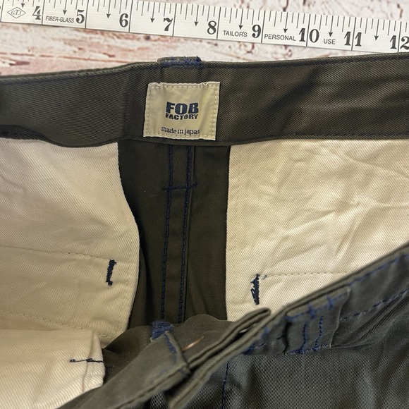 F.O.B FACTORY F0242 Fusion Trousers Straight Fit Jeans 30x32 Made In Japan‎ - Picture 10 of 14